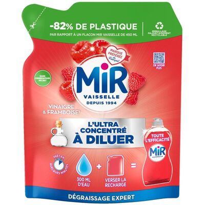 MIR L'Ultra Concentré à Diluer Vinaigre & Framboise 150ml - Publicité MIR L'Ultra Concentré à Diluer Vinaigre & Framboise 150ml - Publicité
