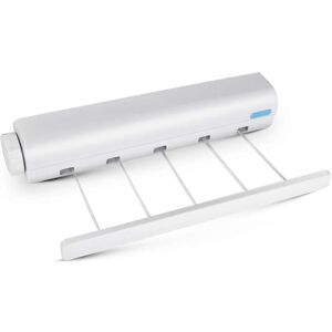 Étendoir à linge rétractable d'intérieur, étendoir mural, étendoir de salle de bain, étendoir de voyage caché - Publicité Étendoir à linge rétractable d'intérieur, étendoir mural, étendoir de salle de bain, étendoir de voyage caché - Publicité