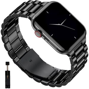 Bracelet Métallique Noir En Acier Inoxydable Pour Apple Watch Series 9/8/7/6/5/4/3/2/1/Se 38mm 40mm 41mm + Kit Outils - Visiodirect - Publicité Bracelet Métallique Noir En Acier Inoxydable Pour Apple Watch Series 9/8/7/6/5/4/3/2/1/Se 38mm 40mm 41mm + Kit Outils - Visiodirect - Publicité