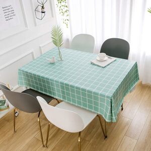Nappe Impermeable Table À Manger Picnic Party Lavable Entretien Facile Antitaches Pvc Nappe De Table Jardin (Vert,140 X 180 Cm) - Publicité Nappe Impermeable Table À Manger Picnic Party Lavable Entretien Facile Antitaches Pvc Nappe De Table Jardin (Vert,140 X 180 Cm) - Publicité