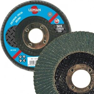 Disque à lamelles zirconium LEMAN 125x40x22 - coupe métal - Publicité Disque à lamelles zirconium LEMAN 125x40x22 - coupe métal - Publicité