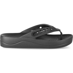 Tongs NOIR CROCS Baya Plateform Flip