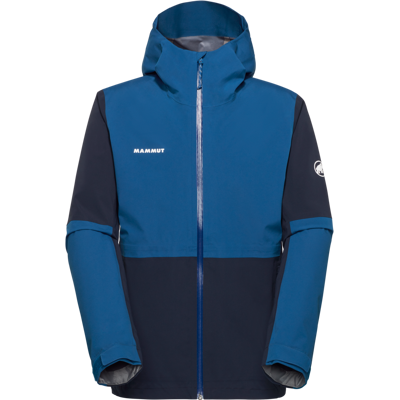 Mammut Veste hardshell légère et stretch pour la randonnée Linard Guide HS Hooded Jacket Men Bleu XXL - Publicité Mammut Veste hardshell légère et stretch pour la randonnée Linard Guide HS Hooded Jacket Men Bleu XXL - Publicité