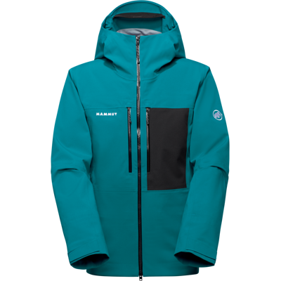 Mammut Veste de ski hardshell polyvalente Stoney HS Hooded Jacket Men Vert L - Publicité Mammut Veste de ski hardshell polyvalente Stoney HS Hooded Jacket Men Vert L - Publicité