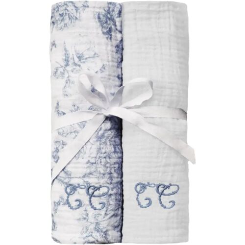 Tartine et Chocolat Langes Toile de Jouy - Set de 2 Bleu marine taille unique Image