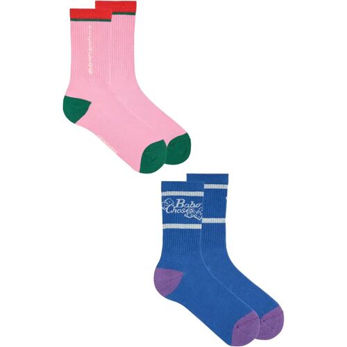 Bobo Choses Lot de 2 Paires de Chaussettes Tic Tac Toe - Collection Femme Bleu 35/37 Image