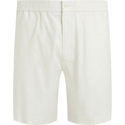 Klein Menswea - Bermuda Chino Coupe Slim Calvin Klein En Lin Mélangé écru à Taille élastiquée - écru 40 - Publicité Klein Menswea - Bermuda Chino Coupe Slim Calvin Klein En Lin Mélangé écru à Taille élastiquée - écru 40 - Publicité