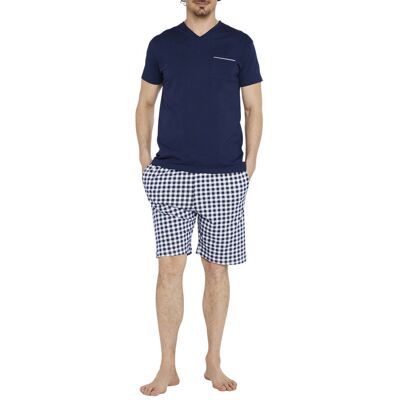 Arthur - Pyjama Court Arthur Fermée Marine Avec Manches Courtes Et Col V - Marine 2XL - Publicité Arthur - Pyjama Court Arthur Fermée Marine Avec Manches Courtes Et Col V - Marine 2XL - Publicité