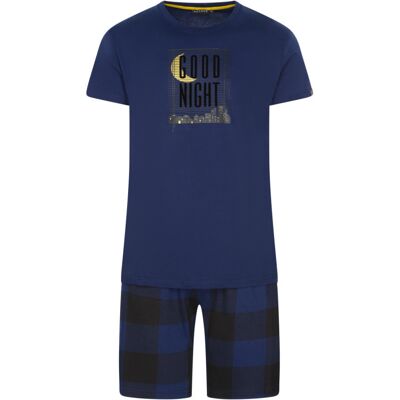 Arthur - Pyjama Court Arthur Coton Régular Avec Manches Courtes Et Col Rond Marine Vichy - Marine S - Publicité Arthur - Pyjama Court Arthur Coton Régular Avec Manches Courtes Et Col Rond Marine Vichy - Marine S - Publicité