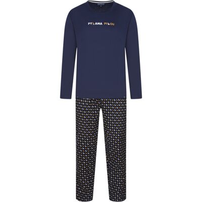 Arthur - Pyjama Long Arthur Coton Avec Manches Longues Et Col Rond Bleu Marine - Marine M - Publicité Arthur - Pyjama Long Arthur Coton Avec Manches Longues Et Col Rond Bleu Marine - Marine M - Publicité