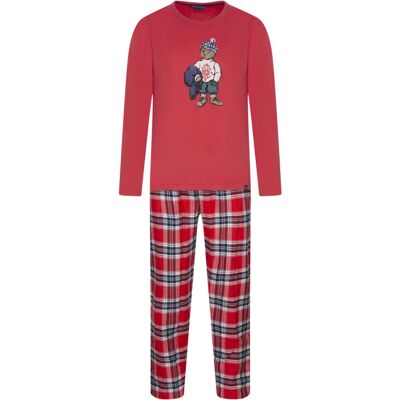 Arthur - Pyjama Long Arthur Coton Régular Avec Manches Longues Et Col Rond Rouge Vichy - Rouge M - Publicité Arthur - Pyjama Long Arthur Coton Régular Avec Manches Longues Et Col Rond Rouge Vichy - Rouge M - Publicité