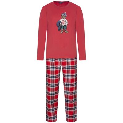 Arthur - Pyjama Long En Coton Rouge Vichy Coupe Régular Avec Un Col Rond Et Une Ceinture Rouge - Rouge M - Publicité Arthur - Pyjama Long En Coton Rouge Vichy Coupe Régular Avec Un Col Rond Et Une Ceinture Rouge - Rouge M - Publicité