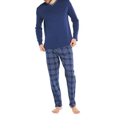 Arthur - Pyjama Long Arthur Coton Régular Avec Manches Longues Et Col V Marine Vichy - Marine XL - Publicité Arthur - Pyjama Long Arthur Coton Régular Avec Manches Longues Et Col V Marine Vichy - Marine XL - Publicité