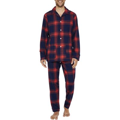 Arthur - Pyjama Long Arthur Coton Avec Manches Longues Et Col Cranté Rouge Carreaux - Rouge M - Publicité Arthur - Pyjama Long Arthur Coton Avec Manches Longues Et Col Cranté Rouge Carreaux - Rouge M - Publicité