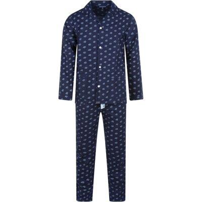 Arthur - Pyjama Long En Coton Marine Imprimé Voiture à Coupe Droite Et Col Cranté - Marine M - Publicité Arthur - Pyjama Long En Coton Marine Imprimé Voiture à Coupe Droite Et Col Cranté - Marine M - Publicité