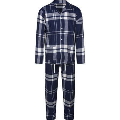 Arthur - Pyjama Long En Coton Marine à Tartan Avec Une Coupe Droite Et Un Col Français - Marine L - Publicité Arthur - Pyjama Long En Coton Marine à Tartan Avec Une Coupe Droite Et Un Col Français - Marine L - Publicité