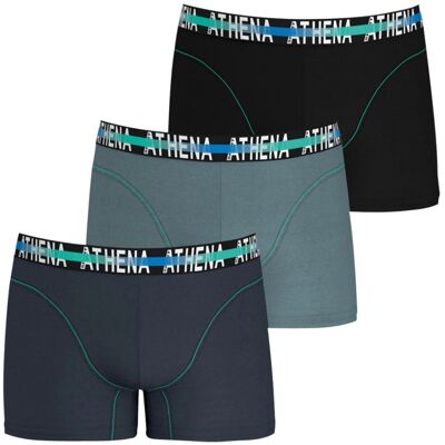 - Lot De 3 Boxers Athena Coton Multicolore - Multicolore M - Publicité - Lot De 3 Boxers Athena Coton Multicolore - Multicolore M - Publicité
