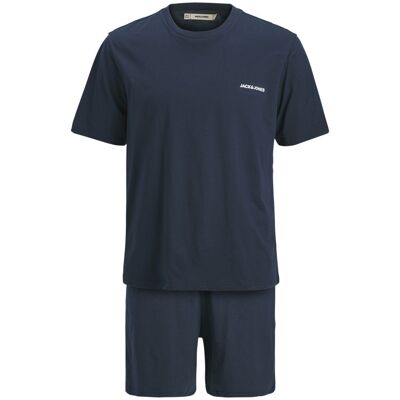 Jack & Jones - Pyjama Court Jack & Jones Coton Avec Manches Courtes Et Col Rond Marine - Marine XL - Publicité Jack & Jones - Pyjama Court Jack & Jones Coton Avec Manches Courtes Et Col Rond Marine - Marine XL - Publicité