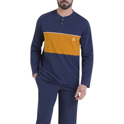 - Pyjama Athena Coton Avec Manches Longues Et Col Boutonné Marine - Marine M - Publicité - Pyjama Athena Coton Avec Manches Longues Et Col Boutonné Marine - Marine M - Publicité
