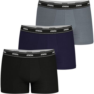 - Lot De 3 Boxers Athena Coton Multicolores - Multicolore M - Publicité - Lot De 3 Boxers Athena Coton Multicolores - Multicolore M - Publicité