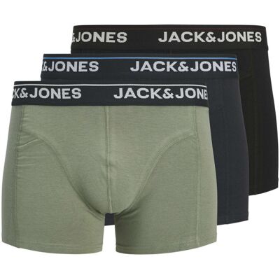 Jack & Jones - Lot De 3 Boxers En Coton Biologique Multicolores Pourvus Du Nom De La Marque - Multicolore XL - Publicité Jack & Jones - Lot De 3 Boxers En Coton Biologique Multicolores Pourvus Du Nom De La Marque - Multicolore XL - Publicité