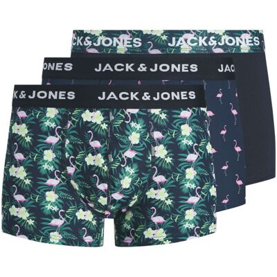 Jack & Jones - Lot De 3 Boxers Multicolores Imprimés Pourvus Du Nom De La Marque - Multicolore S - Publicité Jack & Jones - Lot De 3 Boxers Multicolores Imprimés Pourvus Du Nom De La Marque - Multicolore S - Publicité