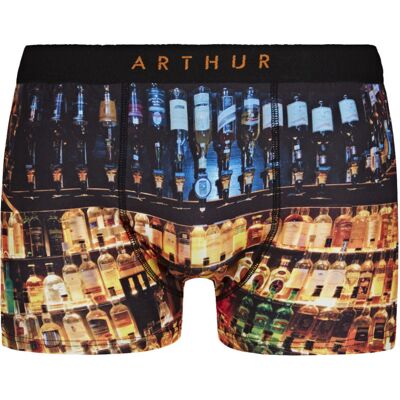 Arthur - Boxer Arthur En Coton Stretch à Imprimé Bouteilles Multicolores - Multicolore M - Publicité Arthur - Boxer Arthur En Coton Stretch à Imprimé Bouteilles Multicolores - Multicolore M - Publicité