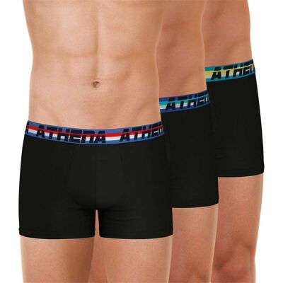 - Boxer Athena Coton Noir - Noir M - Publicité - Boxer Athena Coton Noir - Noir M - Publicité