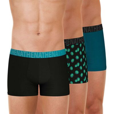 - Boxer Athena Coton Bleu - Bleu M - Publicité - Boxer Athena Coton Bleu - Bleu M - Publicité