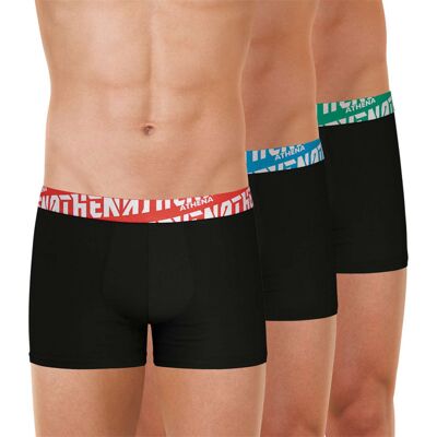 - Boxer Athena Coton Noir - Noir M - Publicité - Boxer Athena Coton Noir - Noir M - Publicité