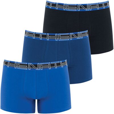 - Lot De 3 Boxers Athena Coton Fermé Bleu, Marine Et Noir - Bleus M - Publicité - Lot De 3 Boxers Athena Coton Fermé Bleu, Marine Et Noir - Bleus M - Publicité