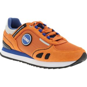 Colmar - Baskets Colmar Travis Sport Colors En Cuir Orange Et à Lacets - Orange 45 - Publicité Colmar - Baskets Colmar Travis Sport Colors En Cuir Orange Et à Lacets - Orange 45 - Publicité