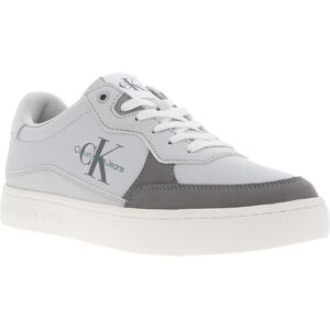 Klein - Baskets Basses Calvin Klein En Cuir Grises Et à Lacets - Grises 43 - Publicité Klein - Baskets Basses Calvin Klein En Cuir Grises Et à Lacets - Grises 43 - Publicité