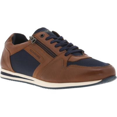 Redskins - Baskets Basses Redskins Avec Branding En Cuir Marron Cognac - Cognac 41 - Publicité Redskins - Baskets Basses Redskins Avec Branding En Cuir Marron Cognac - Cognac 41 - Publicité