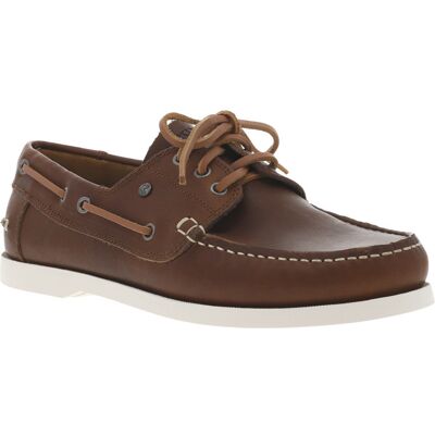 Redskins - Mocassins Redskins En Cuir Premium Marron Coupe Bateau - Cognac 44 - Publicité Redskins - Mocassins Redskins En Cuir Premium Marron Coupe Bateau - Cognac 44 - Publicité