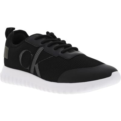 Klein - Baskets Basses Calvin Klein Noires à Semelle Semi-compensée Et Tige Slip-on - Noire 45 - Publicité Klein - Baskets Basses Calvin Klein Noires à Semelle Semi-compensée Et Tige Slip-on - Noire 45 - Publicité