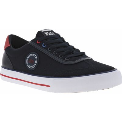 Jack & Jones - Baskets Basses Jack And Jones En Toile Bleu Marine à Semelle Vulcanisée Plate - Bleu Marine 40 - Publicité Jack & Jones - Baskets Basses Jack And Jones En Toile Bleu Marine à Semelle Vulcanisée Plate - Bleu Marine 40 - Publicité