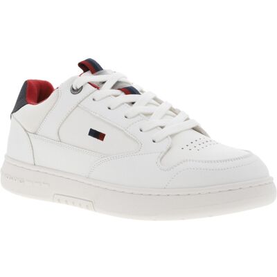 Jack & Jones - Baskets Basses Jack & Jones Blanches à Lacets Plats - Blanches 40 - Publicité Jack & Jones - Baskets Basses Jack & Jones Blanches à Lacets Plats - Blanches 40 - Publicité