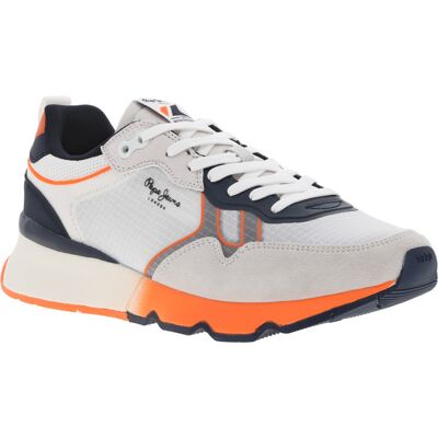 Pepe Jeans - Baskets Basses Pepe Jeans Semi-compensées En Partie En Nubuck Blanc - Blanches 41 - Publicité Pepe Jeans - Baskets Basses Pepe Jeans Semi-compensées En Partie En Nubuck Blanc - Blanches 41 - Publicité