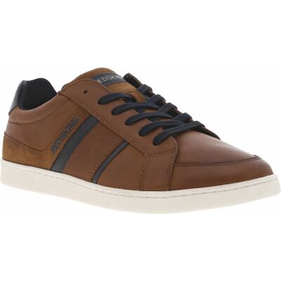 Redskins - Baskets Basses Avec Des Lacets Plats Redskins En Cuir Cognac - Cognac 40 - Publicité Redskins - Baskets Basses Avec Des Lacets Plats Redskins En Cuir Cognac - Cognac 40 - Publicité