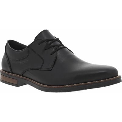 Rieker® - Derbies Rieker® En Cuir Noir à Talon Aspect Boisé Décroché Bas - Noires 42 - Publicité Rieker® - Derbies Rieker® En Cuir Noir à Talon Aspect Boisé Décroché Bas - Noires 42 - Publicité