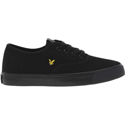 Lyle&scott; - Baskets Basses En Toile Noire à Semelle Noire Vulcanisée Et Lacets Ton Sur Ton - Noires 41 - Publicité Lyle&scott; - Baskets Basses En Toile Noire à Semelle Noire Vulcanisée Et Lacets Ton Sur Ton - Noires 41 - Publicité