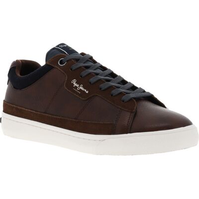 Pepe Jeans - Baskets Basses Pepe Jeans Marron Et à Lacets Plats - Marron 40 - Publicité Pepe Jeans - Baskets Basses Pepe Jeans Marron Et à Lacets Plats - Marron 40 - Publicité