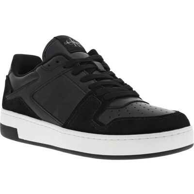 Klein Jeans - Sneakers Tennis Calvin Klein En Cuir Noir à Semelle Blanche Semi-compensée Et Lacets Plats - Noir 41 - Publicité Klein Jeans - Sneakers Tennis Calvin Klein En Cuir Noir à Semelle Blanche Semi-compensée Et Lacets Plats - Noir 41 - Publicité