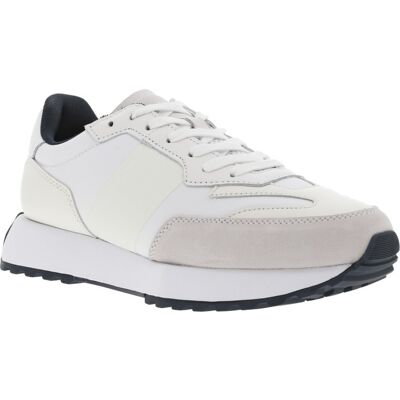 Klein - Baskets Calvin Klein Blanches à Lacets Plats - Blanc 43 - Publicité Klein - Baskets Calvin Klein Blanches à Lacets Plats - Blanc 43 - Publicité