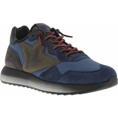 Cetti - Baskets Running Cetti En Cuir Nubuck Bleu Marine à Lacets élastiqués Rouges - Bleu Marine 42 - Publicité Cetti - Baskets Running Cetti En Cuir Nubuck Bleu Marine à Lacets élastiqués Rouges - Bleu Marine 42 - Publicité