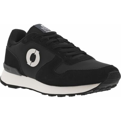 Ecoalf - Baskets Ecoalf Running Noires à Semelle Compensée Basse Et à Lacets Plats - Noires 44 - Publicité Ecoalf - Baskets Ecoalf Running Noires à Semelle Compensée Basse Et à Lacets Plats - Noires 44 - Publicité