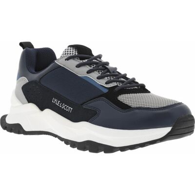 Lyle & Scott - Baskets Lyle&scott En Partie En Cuir Nubuck Bleu Marine à Semelle Semi-compensée - Bleu Marine 40 - Publicité Lyle & Scott - Baskets Lyle&scott En Partie En Cuir Nubuck Bleu Marine à Semelle Semi-compensée - Bleu Marine 40 - Publicité