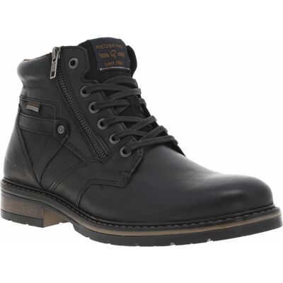 Redskins - Bottines Redskins Noires En Cuir à Talon Décroché Bas Et à Lacets Plats - Noires 41 - Publicité Redskins - Bottines Redskins Noires En Cuir à Talon Décroché Bas Et à Lacets Plats - Noires 41 - Publicité