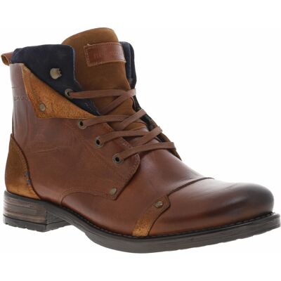 Redskins - Bottines Redskins En Cuir Cognac à Semelle Antidérapante Et à Lacets Plats - Cognac 41 - Publicité Redskins - Bottines Redskins En Cuir Cognac à Semelle Antidérapante Et à Lacets Plats - Cognac 41 - Publicité